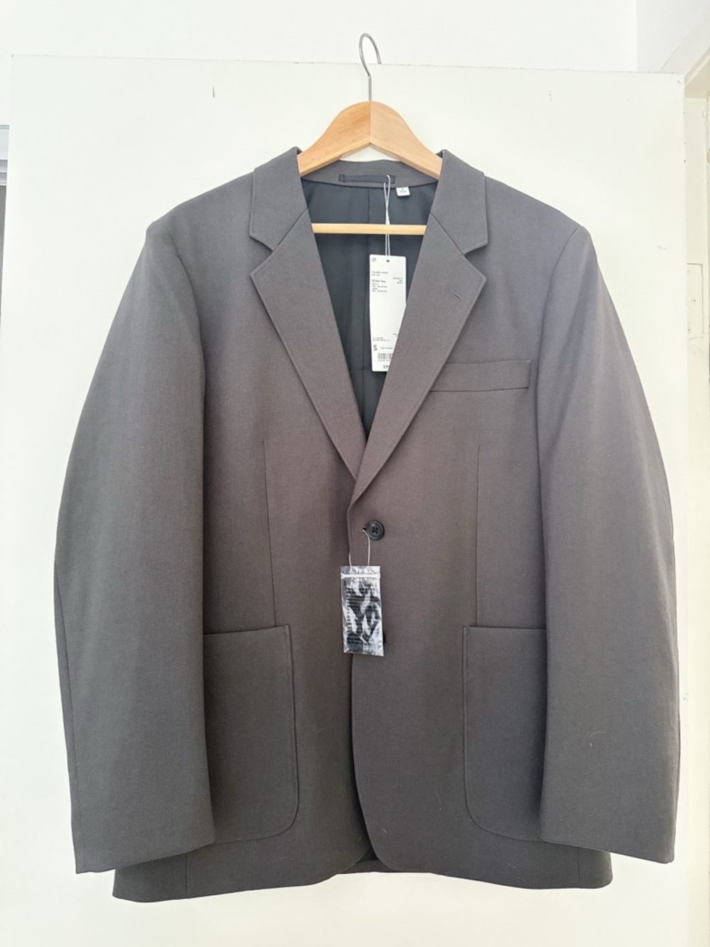 NWT Uniqlo U Dark Gray Men's Tailored Jacket Size S